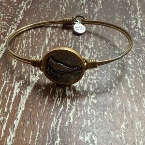 Luca + Danni Antique Gold Bird Bangle